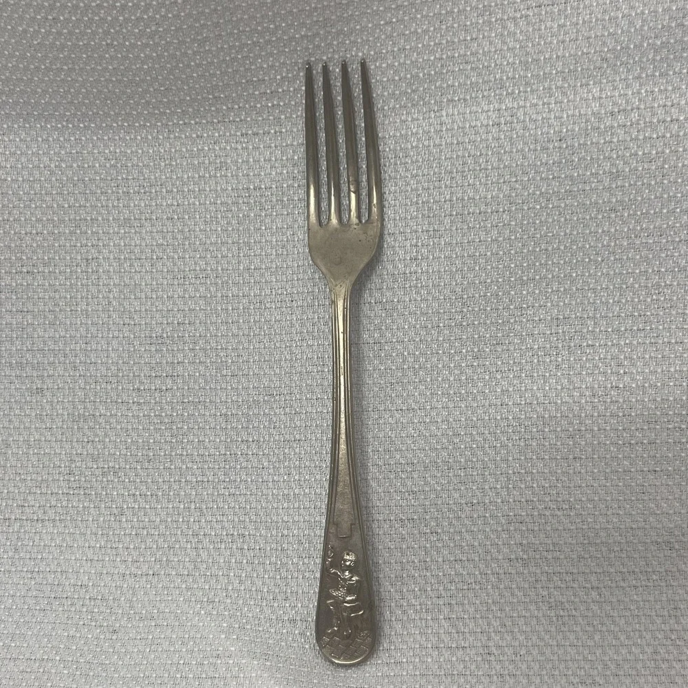 Vintage Little Jack Horner Rustless Nickel Silver Sheffield England Fork M.B.LTD